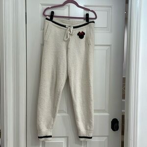 Disney barefoot dreams cream sweatpants